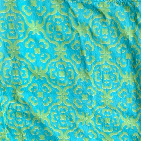 Victoria's Secret Cotton Pajama Pants, Blue & Green, Size Small - Picture 3 of 8